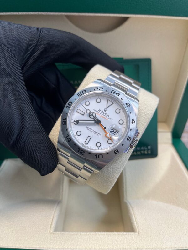 Rolex Oyster Perpetual Explorer II Oystersteel White Dial Oyster Bracelet (Ref# 226570) - Image 5