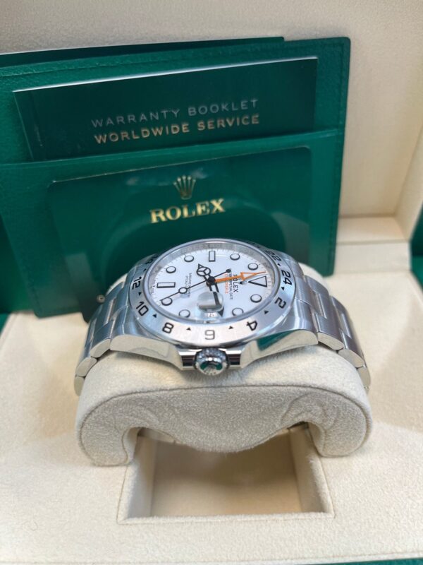 Rolex Oyster Perpetual Explorer II Oystersteel White Dial Oyster Bracelet (Ref# 226570) - Image 11