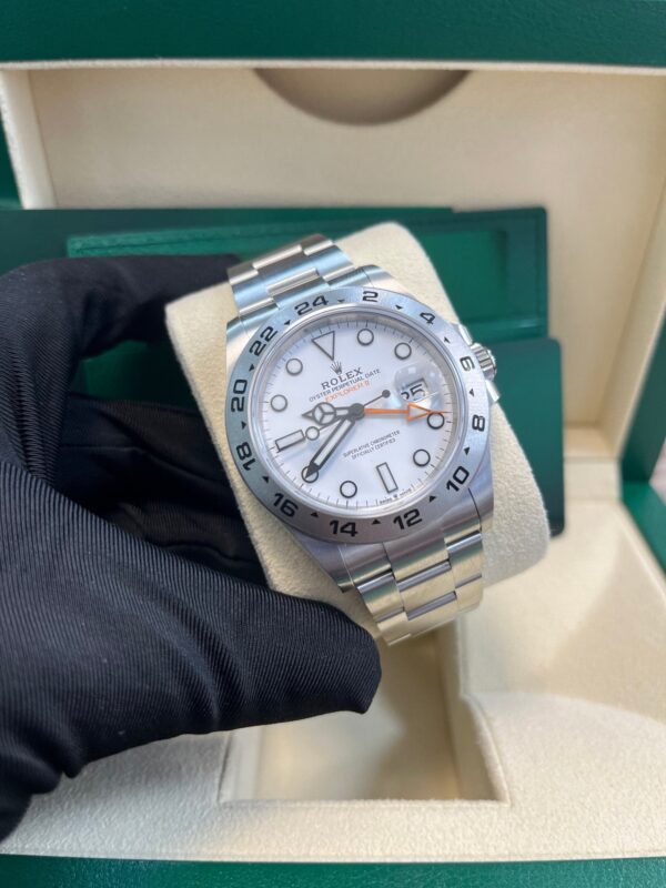 Rolex Oyster Perpetual Explorer II Oystersteel White Dial Oyster Bracelet (Ref# 226570) - Image 2