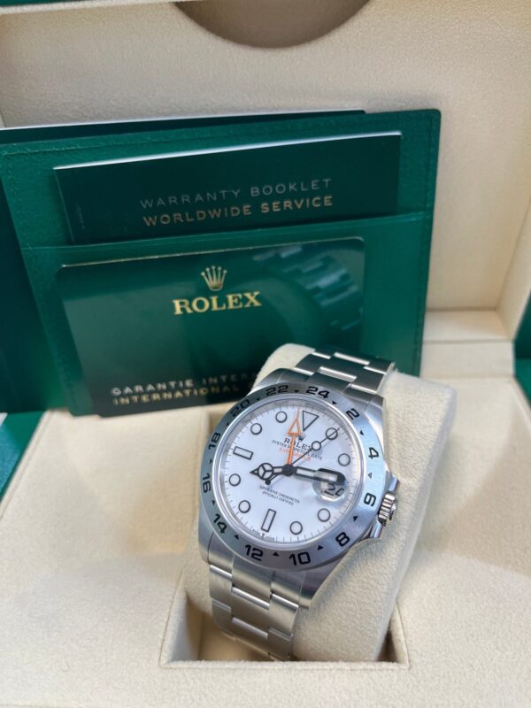 Rolex Oyster Perpetual Explorer II Oystersteel White Dial Oyster Bracelet (Ref# 226570) - Image 9