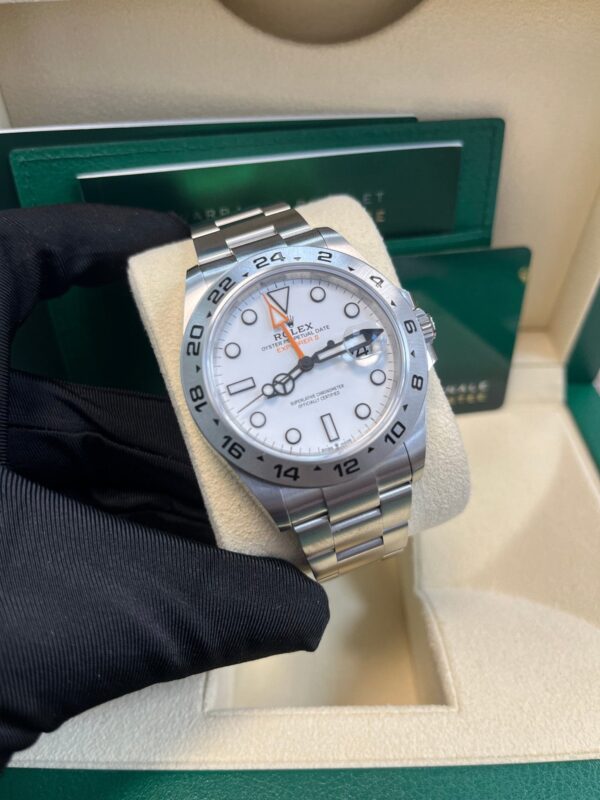 Rolex Oyster Perpetual Explorer II Oystersteel White Dial Oyster Bracelet (Ref# 226570) - Image 12