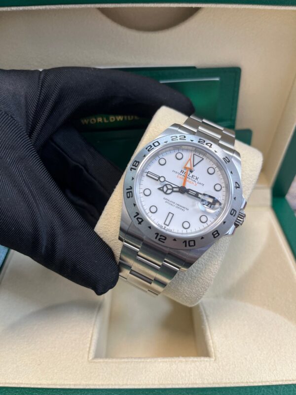 Rolex Oyster Perpetual Explorer II Oystersteel White Dial Oyster Bracelet (Ref# 226570) - Image 4