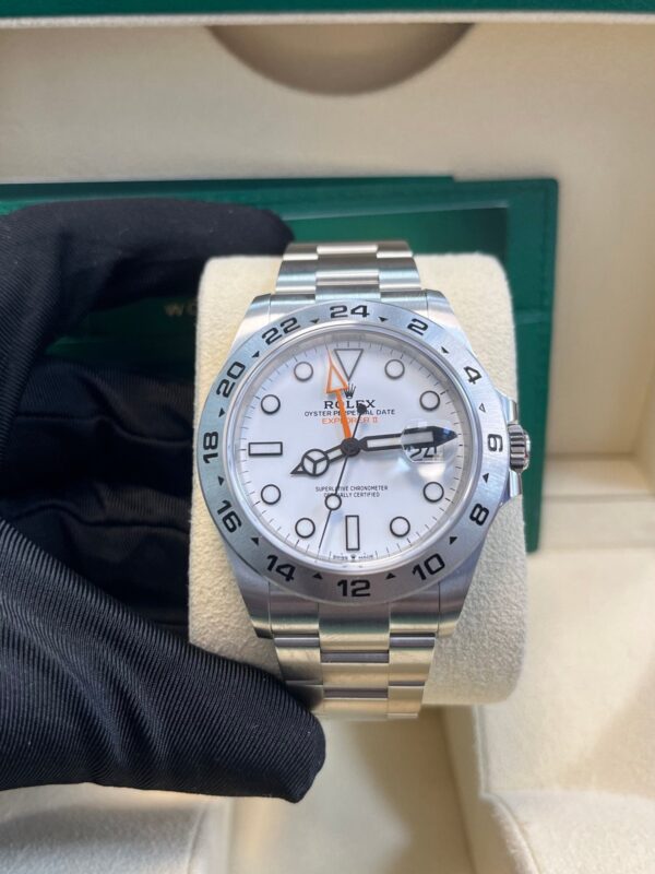 Rolex Oyster Perpetual Explorer II Oystersteel White Dial Oyster Bracelet (Ref# 226570) - Image 13