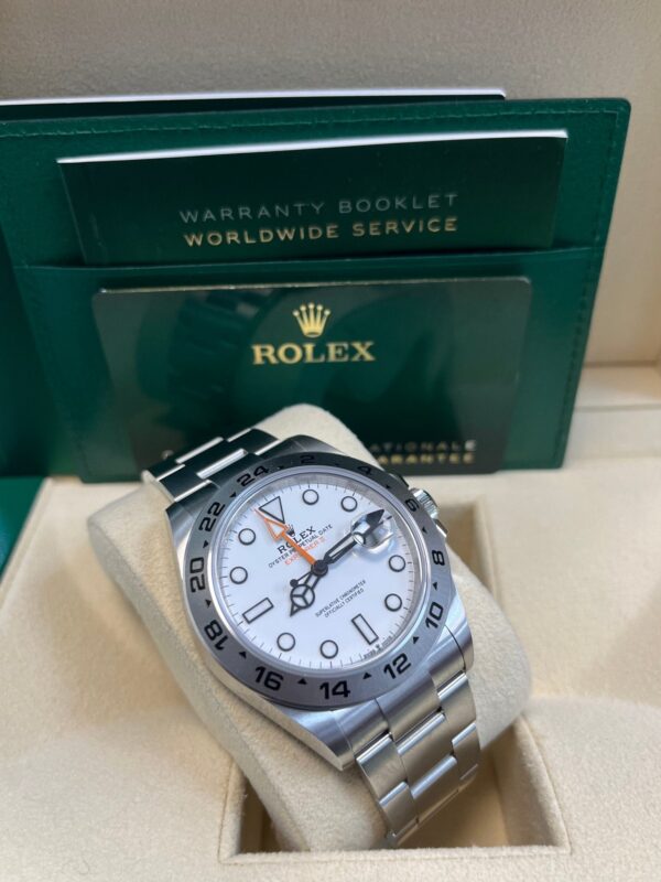 Rolex Oyster Perpetual Explorer II Oystersteel White Dial Oyster Bracelet (Ref# 226570) - Image 14