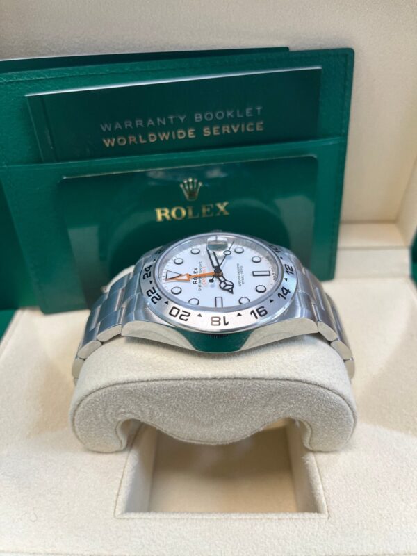 Rolex Oyster Perpetual Explorer II Oystersteel White Dial Oyster Bracelet (Ref# 226570) - Image 8