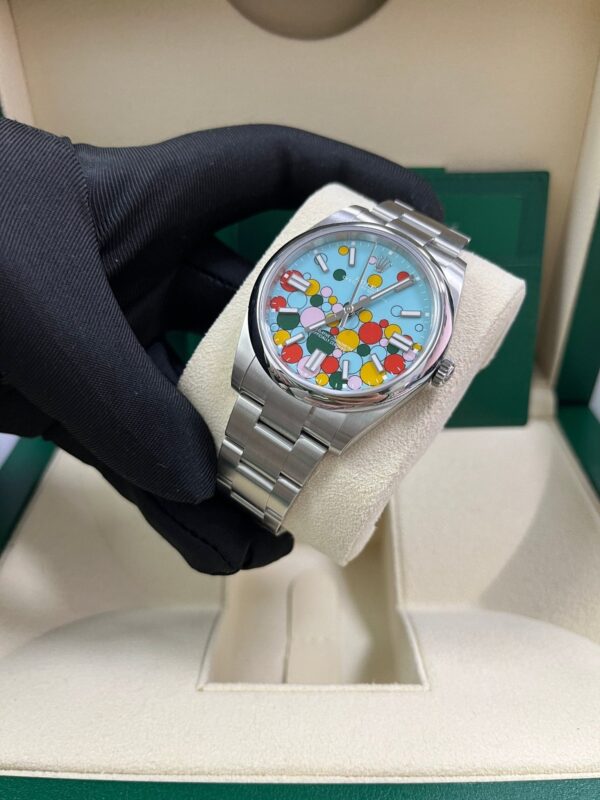 Rolex Oyster Perpetual Oyster Perpetual 41 Celebration Dial New 2023 Release 124300 Turquoise Colorful Dial - Image 8