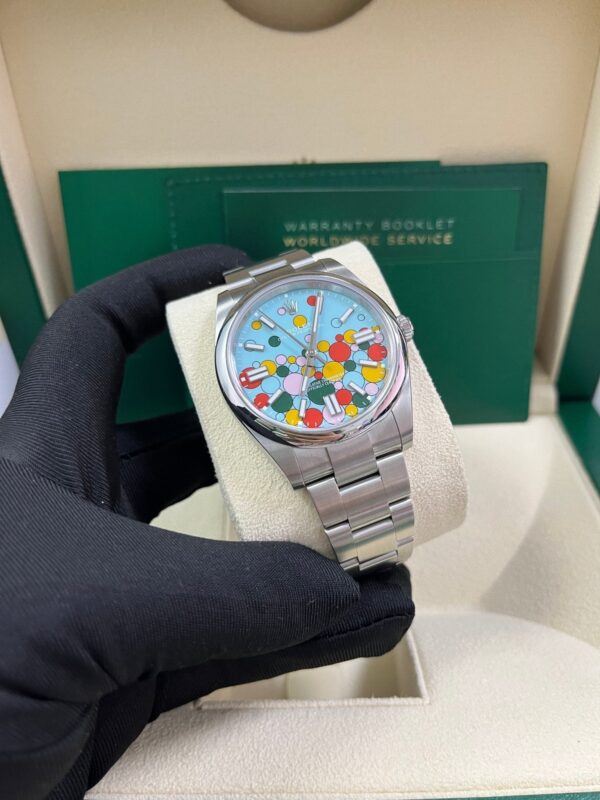 Rolex Oyster Perpetual Oyster Perpetual 41 Celebration Dial New 2023 Release 124300 Turquoise Colorful Dial - Image 9