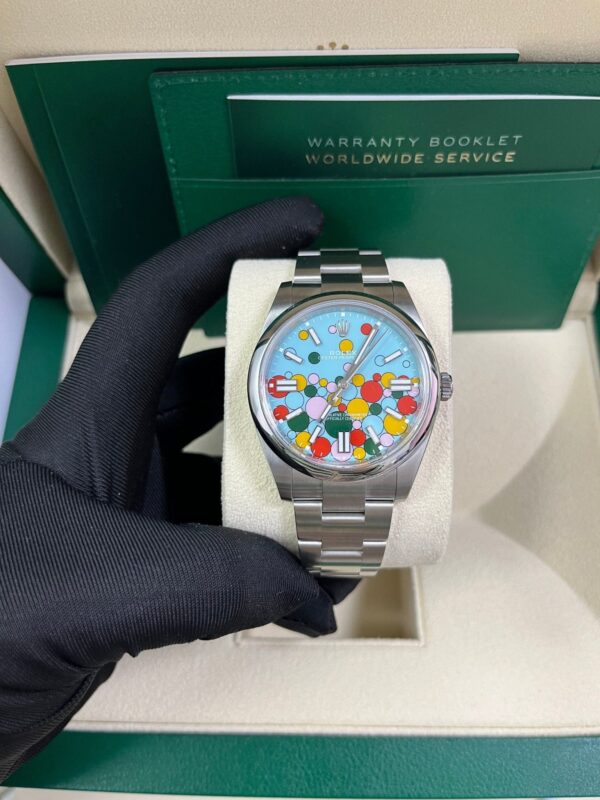 Rolex Oyster Perpetual Oyster Perpetual 41 Celebration Dial New 2023 Release 124300 Turquoise Colorful Dial - Image 2