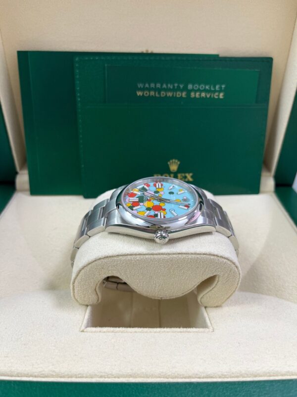 Rolex Oyster Perpetual Oyster Perpetual 41 Celebration Dial New 2023 Release 124300 Turquoise Colorful Dial - Image 6