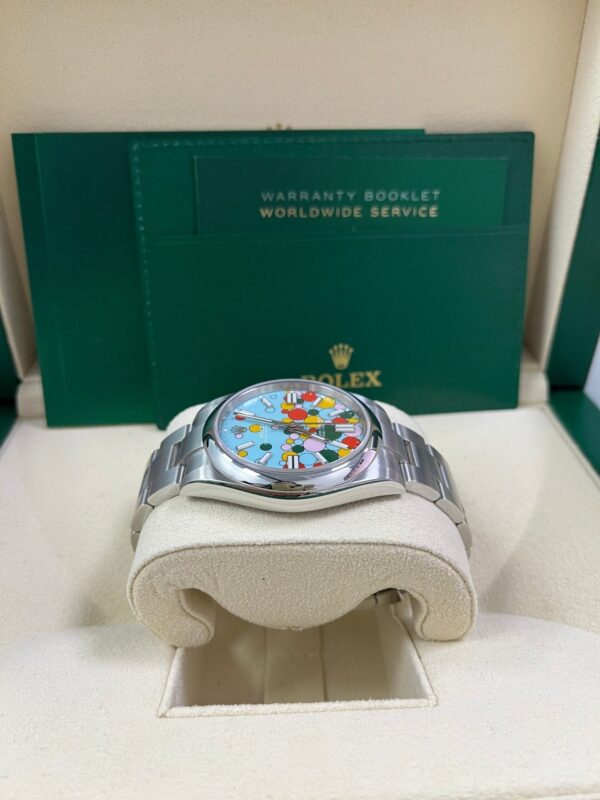 Rolex Oyster Perpetual Oyster Perpetual 41 Celebration Dial New 2023 Release 124300 Turquoise Colorful Dial - Image 5