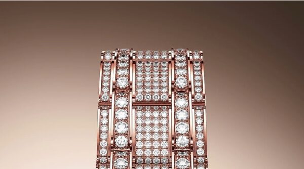 Rolex Pearlmaster 39 Everose Gold Paved Diamond dial Diamond-set bezel Pearlmaster bracelet (Reference 86405RBR) - Image 2