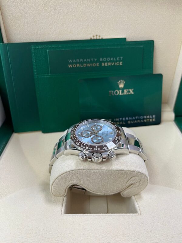 Rolex Platinum Cosmograph Daytona Ice Blue Index Dial Oyster Bracelet 126506 - Image 11