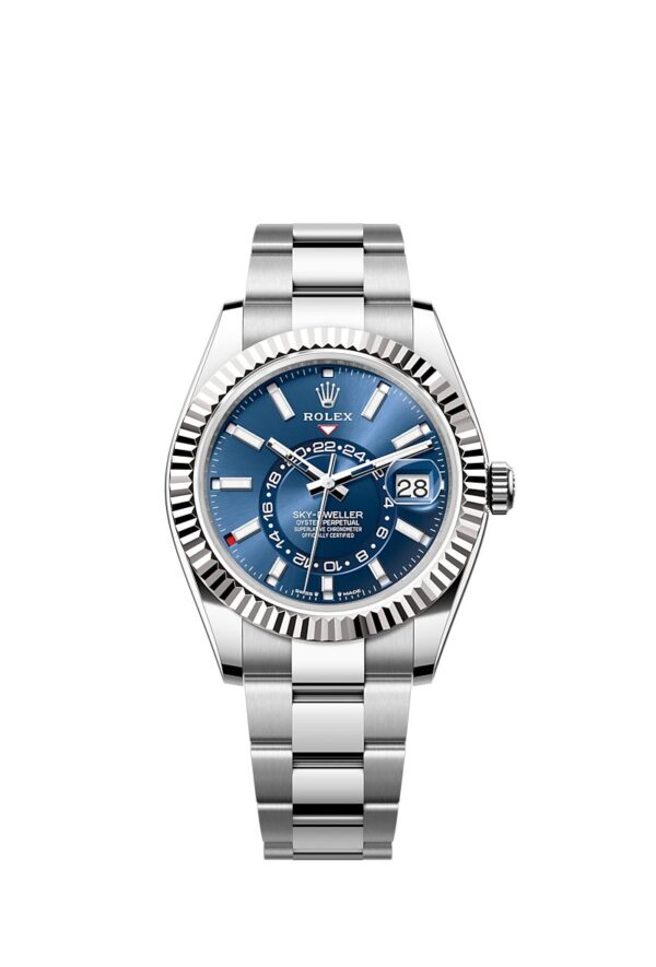 Rolex Sky-Dweller 42 mm Oystersteel and White Gold Blue Dial 336934
