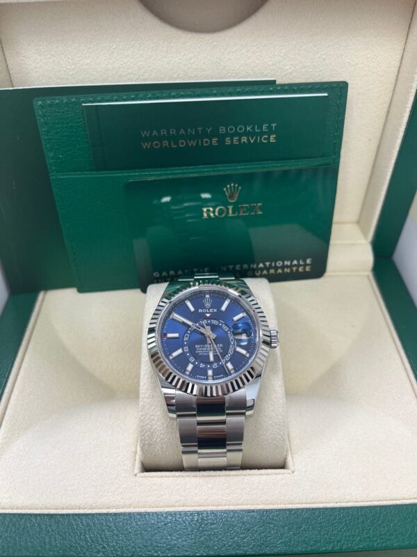 Rolex Sky-Dweller 42 mm Oystersteel and White Gold Blue Dial 336934 - Image 2