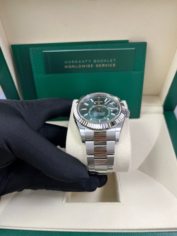 Rolex Sky-Dweller 42 mm Oystersteel and White Gold Green Dial Sky Dweller 336934 - Image 2