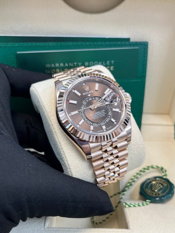 Rolex Sky-Dweller Chocolate Dial Jubilee Bracelet 336935 - Image 2