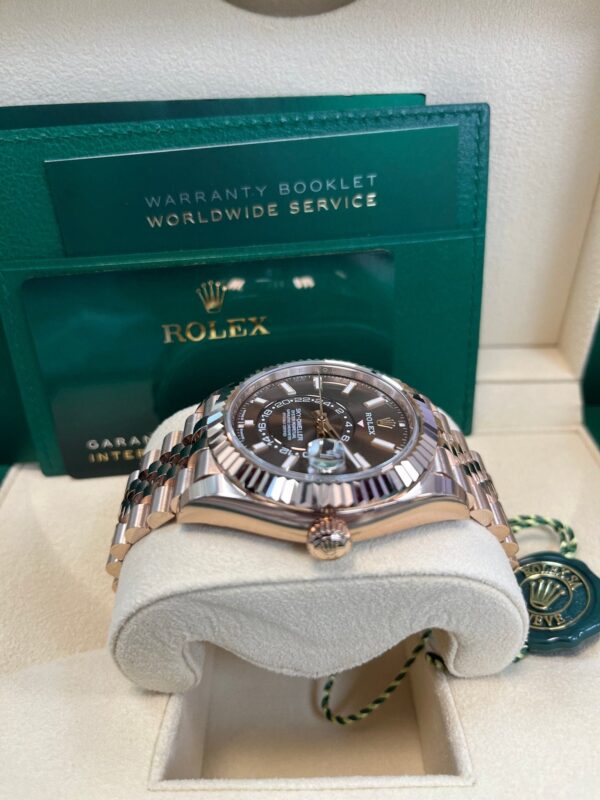 Rolex Sky-Dweller Chocolate Dial Jubilee Bracelet 336935 - Image 10