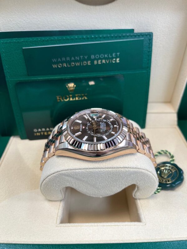 Rolex Sky-Dweller Chocolate Dial Jubilee Bracelet 336935 - Image 11