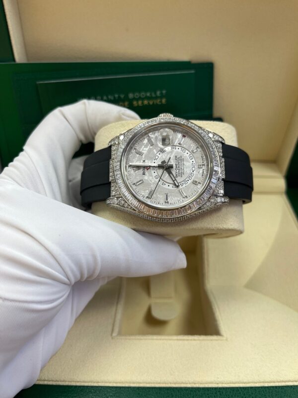 Rolex Sky-Dweller Meteorite Diamonds Baguette Dial Factory Diamonds 336259TBR - Image 7