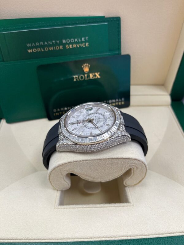 Rolex Sky-Dweller Meteorite Diamonds Baguette Dial Factory Diamonds 336259TBR - Image 9