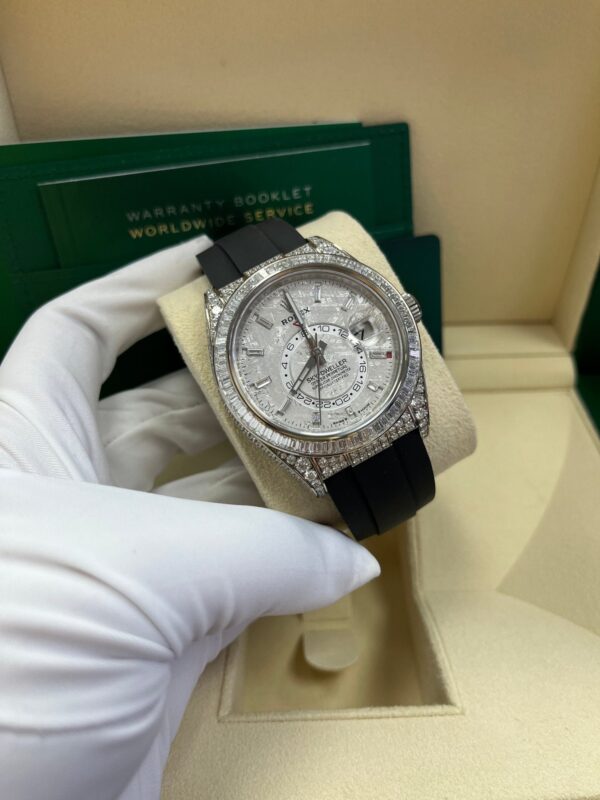 Rolex Sky-Dweller Meteorite Diamonds Baguette Dial Factory Diamonds 336259TBR - Image 14