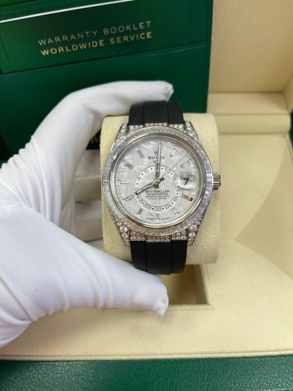 Rolex Sky-Dweller Meteorite Diamonds Baguette Dial Factory Diamonds 336259TBR - Image 5