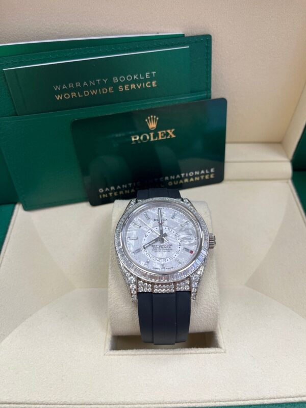 Rolex Sky-Dweller Meteorite Diamonds Baguette Dial Factory Diamonds 336259TBR - Image 8