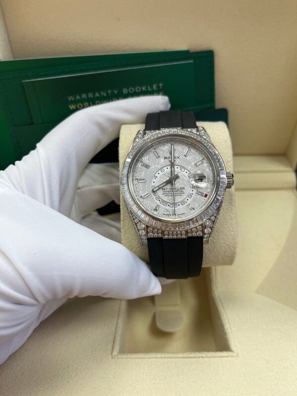 Rolex Sky-Dweller Meteorite Diamonds Baguette Dial Factory Diamonds 336259TBR - Image 10