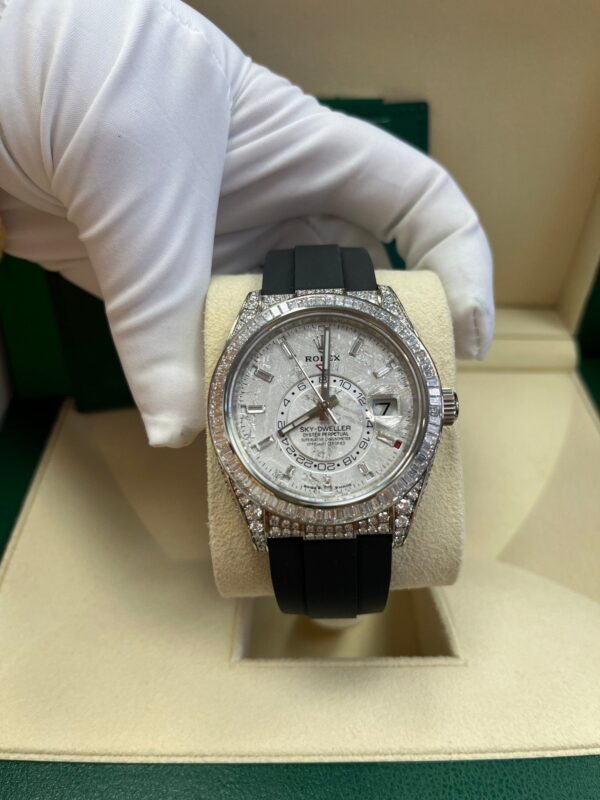 Rolex Sky-Dweller Meteorite Diamonds Baguette Dial Factory Diamonds 336259TBR - Image 6