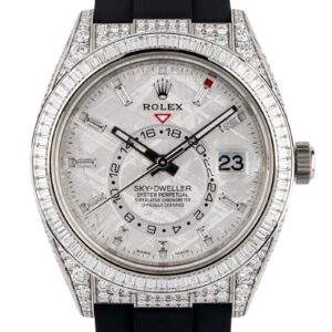Rolex Sky-Dweller Meteorite Diamonds Baguette Dial Factory Diamonds (Reference # 326259tbr)