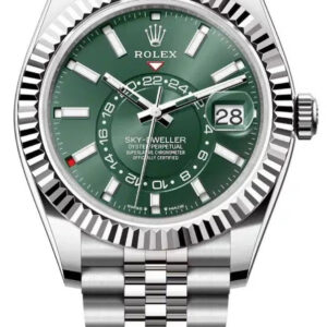 Rolex Sky-Dweller Mint Green Index Dial - Jubilee Bracelet 336934
