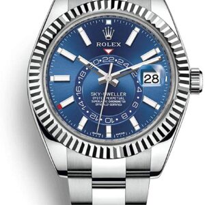 Rolex Sky-Dweller White Rolesor - Blue Index Dial - Oyster Bracelet (Ref# 326934)