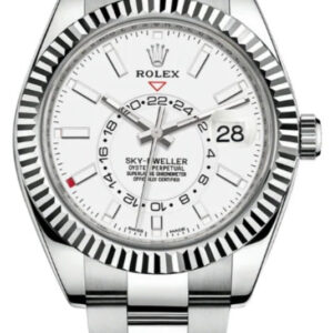 Rolex Sky-Dweller White Rolesor White Index Dial Oyster Bracelet (Ref# 326934)