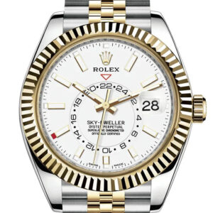 Rolex Sky-Dweller Yellow Rolesor Oyster Perpetual Sky-Dweller - White Index Dial - Jubilee Bracelet 326933