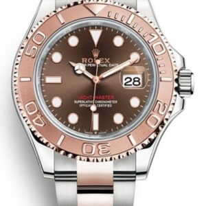 Rolex Steel and Everose Gold Rolesor Yacht-Master 40 Watch Brown Dial (Ref #126621)