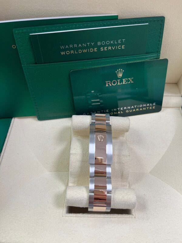 Rolex Steel and Rose Gold Datejust 41mm - Fluted Bezel - Slate Gray Wimbledon Roman Dial (Reference #126331) - Image 11