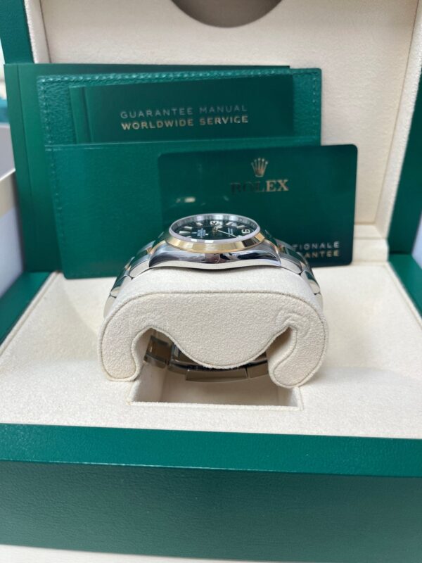 Rolex Steel and Yellow Gold Oyster Perpetual Explorer - Black Dial - Oyster Bracelet - Image 3