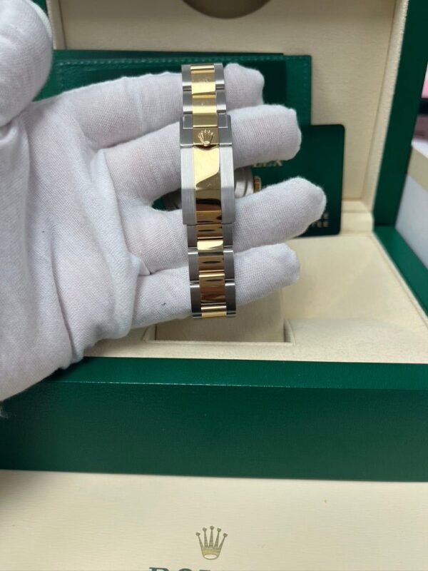 Rolex Steel and Yellow Gold Oyster Perpetual Explorer - Black Dial - Oyster Bracelet - Image 9