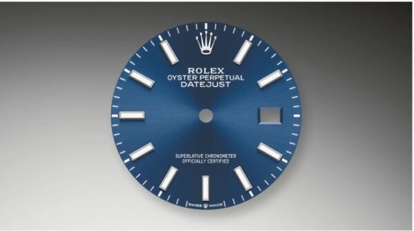 Rolex Steel Datejust 36 Watch - Domed Bezel - Blue Index Dial - Oyster Bracelet - Image 2