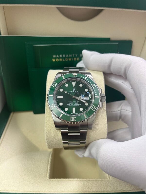 Rolex Submariner Date Stainless Steel "The Hulk" Green Dial 116610LV NEW ROLEX GREEN CARD - Image 9