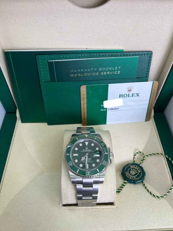 Rolex Submariner Stainless Steel "The Hulk" Green Dial Cerachrom Bezel (Ref#116610LV) - Image 7