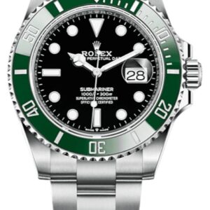 Rolex Submariner Stainless Steel "The Starbucks" - "Kermit" Black and Green Bezel (Ref#126610LV)