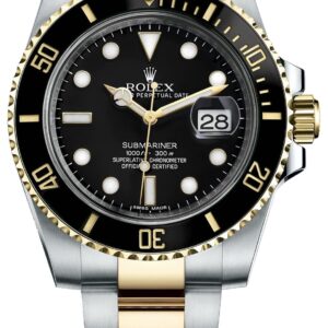 Rolex Submariner Two-Tone Stainless Steel & Yellow Gold - Black Dial Ceramic Bezel (Ref# 126613LN)