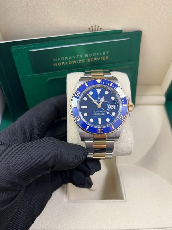 Rolex Submariner Two-Tone Yellow Gold & Steel Rolesor - Blue Dial Ceramic Bezel (Ref# 126613LB) - Image 8