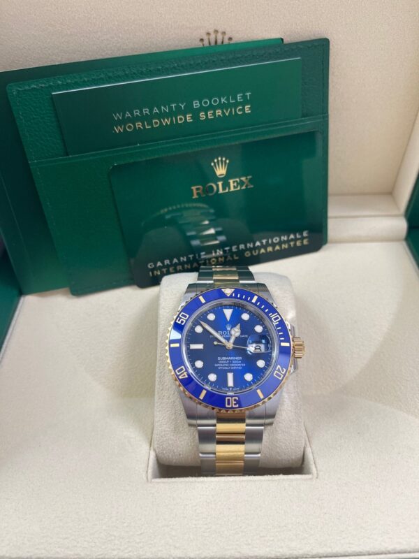 Rolex Submariner Two-Tone Yellow Gold & Steel Rolesor - Blue Dial Ceramic Bezel (Ref# 126613LB) - Image 6
