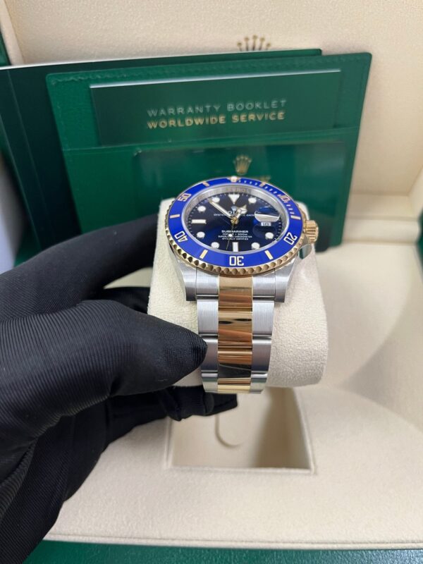Rolex Submariner Two-Tone Yellow Gold & Steel Rolesor - Blue Dial Ceramic Bezel (Ref# 126613LB) - Image 11