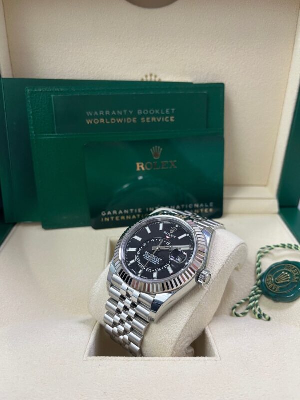 Rolex White Rolesor Sky-Dweller Black Index Dial  Jubilee Bracelet (Ref# 326934) - Image 10